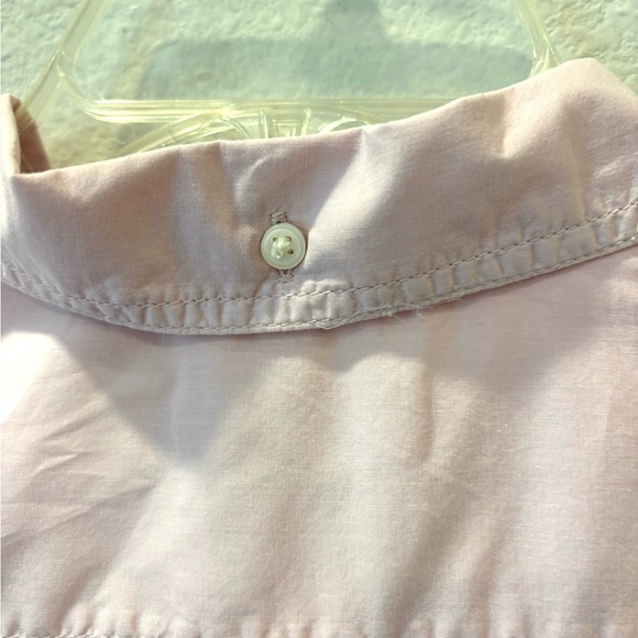 J. CREW PREMIUM WOMEN 12 XL RELAXED FIT SHIRT COTTON BLUSH PINK ROUNDED HEM MINT - Picture 5 of 10